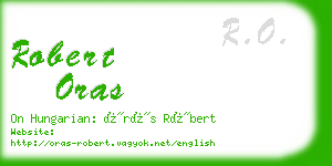 robert oras business card